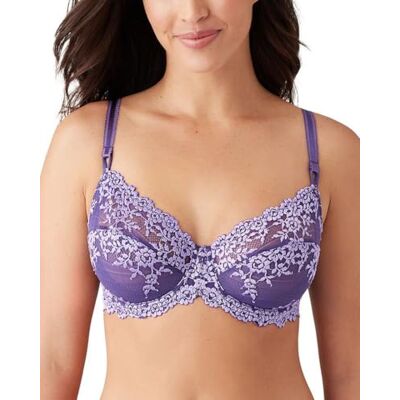 Wacoal Vrouwen Embrace Lace Onderdraad BH Volledige dekking, Grape Comp Mult, 36E Wacoal Vrouwen Embrace Lace Onderdraad BH Volledige dekking, Grape Comp Mult, 36E