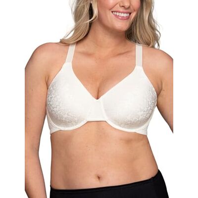 Vanity Fair Women's Beauty Back Smoothing Minimizer BH, minimaliseert buste lijn tot 3,8 cm, niet-gewatteerde cups tot H, Witte Kokos Kant, 85D Vanity Fair Women's Beauty Back Smoothing Minimizer BH, minimaliseert buste lijn tot 3,8 cm, niet-gewatteerde cups tot H, Witte Kokos Kant, 85D