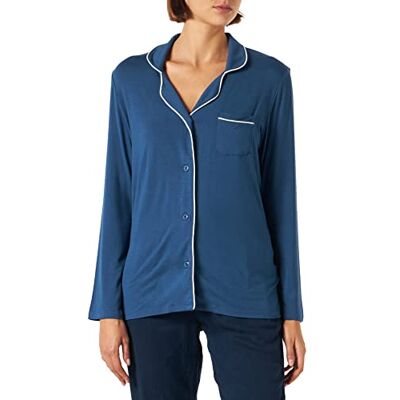 CCDK Copenhagen Dames Super Soft Bamboo CCDK Pajamas Shirt, Blue Pajama Top, XS CCDK Copenhagen Dames Super Soft Bamboo CCDK Pajamas Shirt, Blue Pajama Top, XS