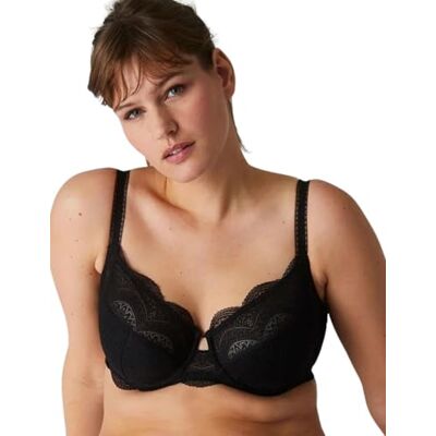 Simone Perele Karma BH met volledige cup voor dames, Zwart, 85J Simone Perele Karma BH met volledige cup voor dames, Zwart, 85J