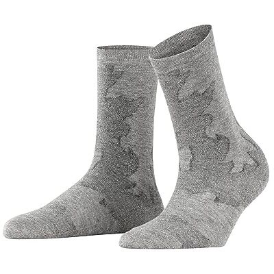 FALKE Fenstive damessokken, canvas, zacht, ademend, dun patroon, 1 paar, grijs (Concrete Melange 3615), 42 EU FALKE Fenstive damessokken, canvas, zacht, ademend, dun patroon, 1 paar, grijs (Concrete Melange 3615), 42 EU