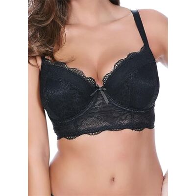 FREYA Dames Fancies Onderdraad Longline BH, Zwart, 75H FREYA Dames Fancies Onderdraad Longline BH, Zwart, 75H