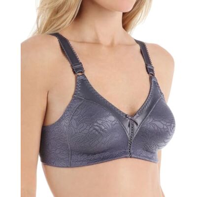 Bali Draadloze kanten beha, met dubbele ondersteuning, voor dames, met bandjes die op hun plaats blijven, volledige dekking, 385D Bali Draadloze kanten beha, met dubbele ondersteuning, voor dames, met bandjes die op hun plaats blijven, volledige dekking, 385D