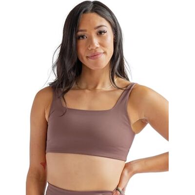 Girlfriend Collective Tommy Sports Bra, Women’s Sports Bra Cropped, Square Neck, Without padding and underwire, Perfect for Boxing, Running, Training, Sizes XXS-6XL Girlfriend Collective Tommy Sports Bra, Women’s Sports Bra Cropped, Square Neck, Without padding and underwire, Perfect for Boxing, Running, Training, Sizes XXS-6XL