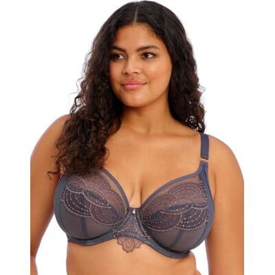 Elomi Vrouwen Plus Size Priya Onderdraad Plunge BH, Storm, 42FF Elomi Vrouwen Plus Size Priya Onderdraad Plunge BH, Storm, 42FF