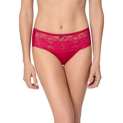 Playtex Flower Elegance Midi-slip van gerecyclede microvezel, voor dames, 1 stuk, Rood, 3XL Playtex Flower Elegance Midi-slip van gerecyclede microvezel, voor dames, 1 stuk, Rood, 3XL