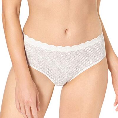 Sloggi Zero Feel Lace High Waist Slip voor dames, Angora., XS Sloggi Zero Feel Lace High Waist Slip voor dames, Angora., XS