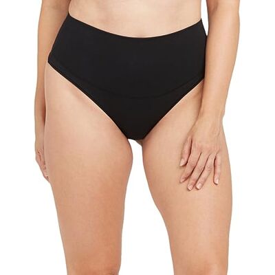 Spanx Dames Cotton Comfort Thong, Damesondergoed Thongs, Veryblack, XS Spanx Dames Cotton Comfort Thong, Damesondergoed Thongs, Veryblack, XS