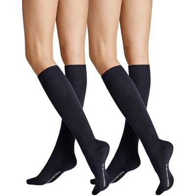 Hudson Only kniekousen voor dames, 2 stuks, verwarmend, Marine 0337, 35-38 EU Hudson Only kniekousen voor dames, 2 stuks, verwarmend, Marine 0337, 35-38 EU
