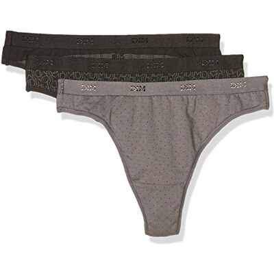 DIM Damesstring Les Pockets, kleuren en motieven, 3 stuks, Zwarte Logo-set, M DIM Damesstring Les Pockets, kleuren en motieven, 3 stuks, Zwarte Logo-set, M