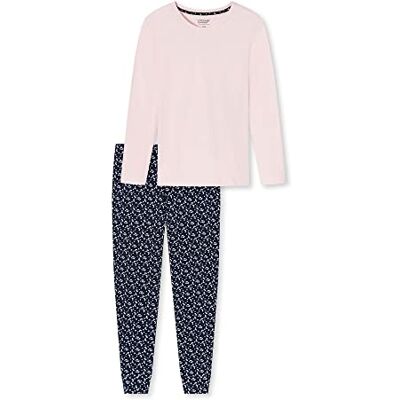 Uncover by Schiesser dames pyjama lange mouwen, rosé, 50 Uncover by Schiesser dames pyjama lange mouwen, rosé, 50