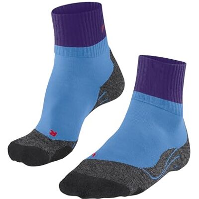 FALKE Dames Wandelsokken TK2 Explore Short W Sso wol functioneel materiaal anti-blaar dik 1 paar, Blauw Blue Note 6545, 37-38 FALKE Dames Wandelsokken TK2 Explore Short W Sso wol functioneel materiaal anti-blaar dik 1 paar, Blauw Blue Note 6545, 37-38