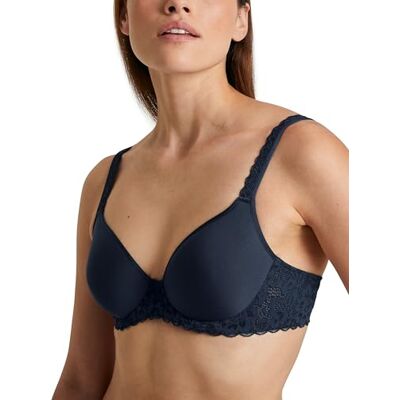 CALIDA Natural Comfort Lace BH voor dames, Donkerblauw, 75D CALIDA Natural Comfort Lace BH voor dames, Donkerblauw, 75D