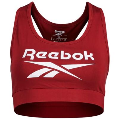 Reebok Dames Monroe Scoop Neck Big Logo Bra Top Bustier Reebok Dames Monroe Scoop Neck Big Logo Bra Top Bustier