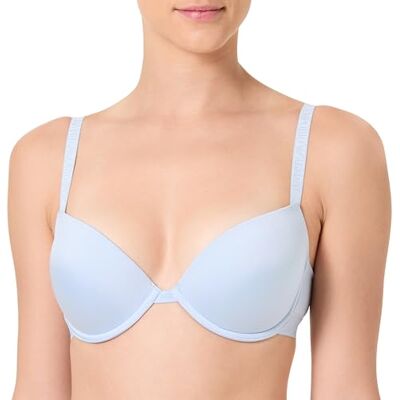 Giorgio Armani Vrouw Microfiber Push Up BH Blauw 34, Lichtblauw, 75D Giorgio Armani Vrouw Microfiber Push Up BH Blauw 34, Lichtblauw, 75D