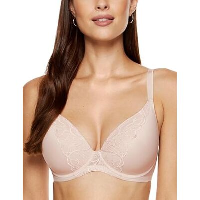 Gorteks Femme-B5 gewatteerde comfortabele beha. Klassieke beha met naadloze cups, beha met beugel, grote maten, comfort, elegant, comfortabel, 85D, beige, beige, 85D Gorteks Femme-B5 gewatteerde comfortabele beha. Klassieke beha met naadloze cups, beha met beugel, grote maten, comfort, elegant, comfortabel, 85D, beige, beige, 85D