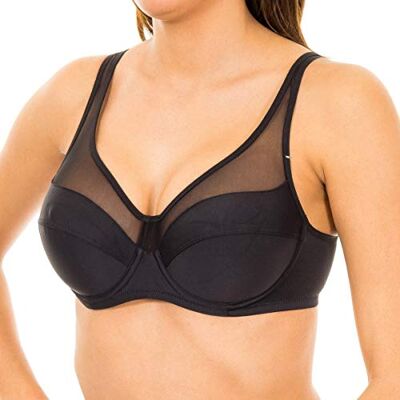 DIM Generous damesbeha met grote inhoud, zonder beugel, 1 stuk, Zwart 01, 105C DIM Generous damesbeha met grote inhoud, zonder beugel, 1 stuk, Zwart 01, 105C