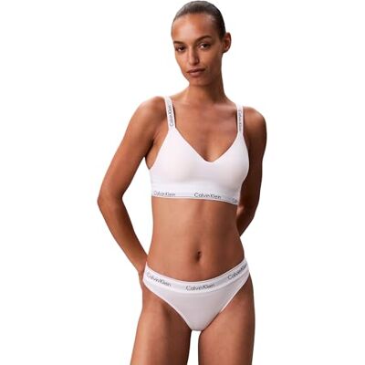Calvin LGHTLY Gevoerde Bralette LV00QF8504 Bralette, Wit (Wit), M, Wit (wit), M Calvin LGHTLY Gevoerde Bralette LV00QF8504 Bralette, Wit (Wit), M, Wit (wit), M