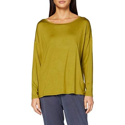 CALIDA Dames Favourites History Pyjama-bovendeel, Green Moss, XXS CALIDA Dames Favourites History Pyjama-bovendeel, Green Moss, XXS