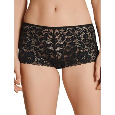 CALIDA Natural Comfort Lace Panty voor dames, regular cut, met elastische kant, zwart, 40-42 CALIDA Natural Comfort Lace Panty voor dames, regular cut, met elastische kant, zwart, 40-42