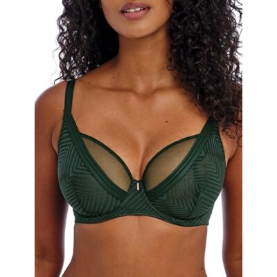 FREYA Dames Tailored Underwire High Apex Plunge BH, Diepe smaragd, 75E FREYA Dames Tailored Underwire High Apex Plunge BH, Diepe smaragd, 75E