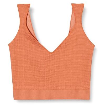 Sloggi Dames Ever Infused Multi Crop Top Undershirt, Apricot Brandy, M Sloggi Dames Ever Infused Multi Crop Top Undershirt, Apricot Brandy, M