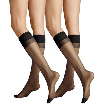 Hudson Lilly Put Kniekousen voor dames, 20 denier (verpakking van 2), zwart (black 0005), 35/41 EU Hudson Lilly Put Kniekousen voor dames, 20 denier (verpakking van 2), zwart (black 0005), 35/41 EU