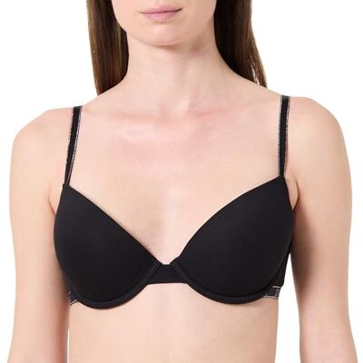 Giorgio Armani Dames Essential Studs Push UP Verwijderbare Pads Zwart 36A, Zwart, 80A Giorgio Armani Dames Essential Studs Push UP Verwijderbare Pads Zwart 36A, Zwart, 80A
