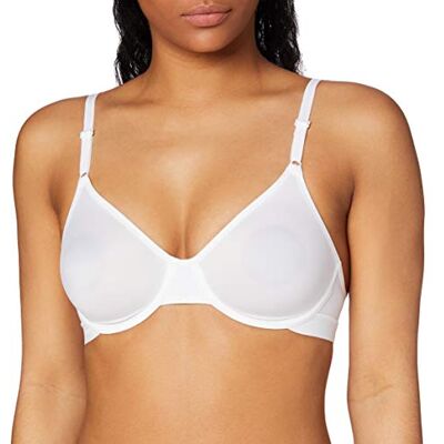 Triumph Micro Fun W niet-gevoerde bekabelde beha voor dames, Wit, 80B Triumph Micro Fun W niet-gevoerde bekabelde beha voor dames, Wit, 80B