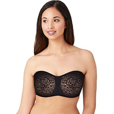 Wacoal Halo strapless beha voor dames, Zwart, 75F Wacoal Halo strapless beha voor dames, Zwart, 75F