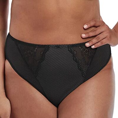 Elomi Dames Charley taille hoog uitgesneden been kort zwart L Elomi Dames Charley taille hoog uitgesneden been kort zwart L
