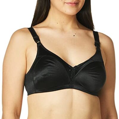 Bali Df3820 Draadloze BH met dubbele ondersteuning, Comfortsoft Beha met volledige dekking, Zwart, 90D Bali Df3820 Draadloze BH met dubbele ondersteuning, Comfortsoft Beha met volledige dekking, Zwart, 90D