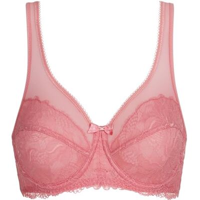 DIM 1 x damesbeha met grote essentiel, met beugels, comfortabele grip, kant en transparante tule DIM 1 x damesbeha met grote essentiel, met beugels, comfortabele grip, kant en transparante tule