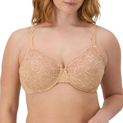 Bali Women's Desire Lace Non-Foam Underwire, Champaign Shimmer, 38C Bali Women's Desire Lace Non-Foam Underwire, Champaign Shimmer, 38C