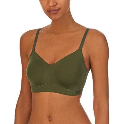 DKNY Dames Smooth Essentials Bralette BH, Dark Olive, Medium, dark olive, M DKNY Dames Smooth Essentials Bralette BH, Dark Olive, Medium, dark olive, M