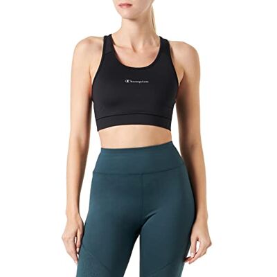 Champion Athletic C-Tech Quick Dry Metallic Small Logo Pack Medium Support Sportbeha, roze aardbeien, M (2-pack) voor dames Champion Athletic C-Tech Quick Dry Metallic Small Logo Pack Medium Support Sportbeha, roze aardbeien, M (2-pack) voor dames