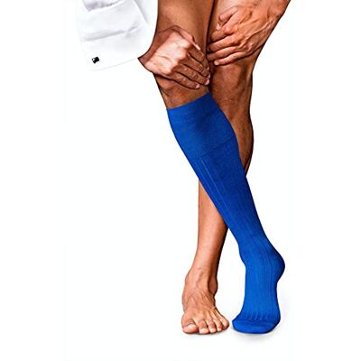 FALKE Heren Kniekousen No. 2 M Kh kasjmier lang eenkleurig 1 paar, Blauw Olympic 6940, 39-40 FALKE Heren Kniekousen No. 2 M Kh kasjmier lang eenkleurig 1 paar, Blauw Olympic 6940, 39-40