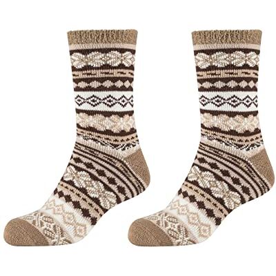 Camano 1102049000 dames knuffel dubbellaags wintersokken 2 paar, sepia tint, maat 35/38, Sepia Tint, 35 EU Camano 1102049000 dames knuffel dubbellaags wintersokken 2 paar, sepia tint, maat 35/38, Sepia Tint, 35 EU