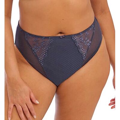 Elomi Charley taille hoog uitgesneden been slip voor dames, Storm, XXL Elomi Charley taille hoog uitgesneden been slip voor dames, Storm, XXL