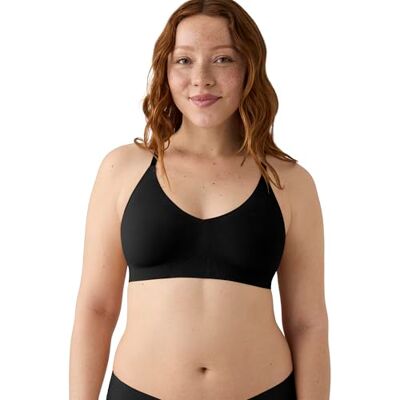 True & Co Dames True Body Triangle Lace Racerback BH, Zwart, XL True & Co Dames True Body Triangle Lace Racerback BH, Zwart, XL