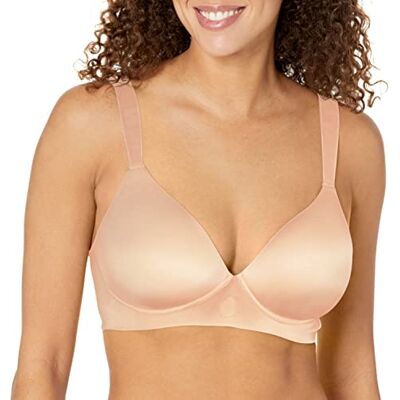 Bali Comfort Revolution Draadloze Beha, Soft Touch Draadloze Ondersteuning BH, Everyday Bras, Amandel, S Bali Comfort Revolution Draadloze Beha, Soft Touch Draadloze Ondersteuning BH, Everyday Bras, Amandel, S