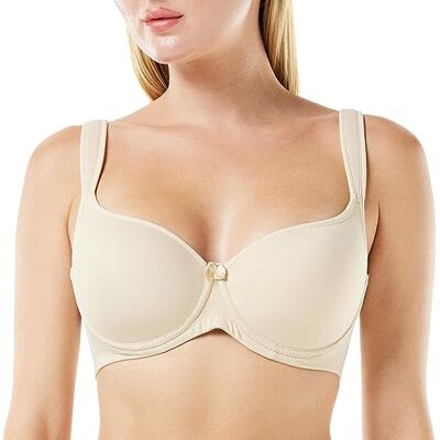 Dagi Dames Underwire Minimiser BH, beige, 75B Dagi Dames Underwire Minimiser BH, beige, 75B