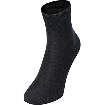 JAKO Vrijetijdssokken Kort, Set Van 3, Uniseks-Volwassene, Zwart, 39-42 JAKO Vrijetijdssokken Kort, Set Van 3, Uniseks-Volwassene, Zwart, 39-42