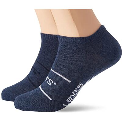 Levi's Uniseks sneakersokken (set van 2), Donkerblauw, 43-46 EU Levi's Uniseks sneakersokken (set van 2), Donkerblauw, 43-46 EU