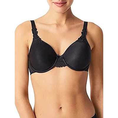 Chantelle Basic onzichtbare gladde beha met aangepaste pasvorm voor dames, Zwart, 85E Chantelle Basic onzichtbare gladde beha met aangepaste pasvorm voor dames, Zwart, 85E