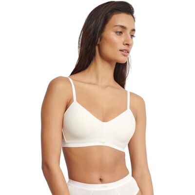 Sloggi Dames Ever Ease P Bra, Silk White, XL Plus Sloggi Dames Ever Ease P Bra, Silk White, XL Plus