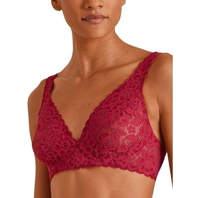 CALIDA Natural Comfort Lace BH voor dames, Rood (Rio Red), 70B CALIDA Natural Comfort Lace BH voor dames, Rood (Rio Red), 70B