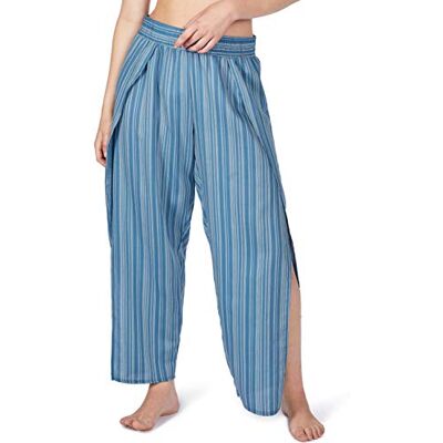 Skiny Korte zomerloungewear broek voor dames, meerkleurig (Coronet blue Stripe 2496), 42 NL Skiny Korte zomerloungewear broek voor dames, meerkleurig (Coronet blue Stripe 2496), 42 NL