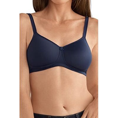 Amoena Mara Beugelloze beha met voorgevormd schuim voor dames, Donkerblauw, (40) 40A Amoena Mara Beugelloze beha met voorgevormd schuim voor dames, Donkerblauw, (40) 40A