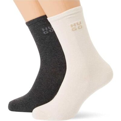 HUGO Regular Socks voor dames, medium grijs, 39-42 HUGO Regular Socks voor dames, medium grijs, 39-42